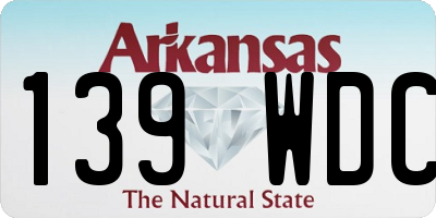 AR license plate 139WDC