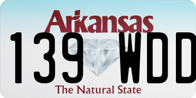 AR license plate 139WDD