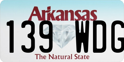 AR license plate 139WDG