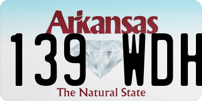 AR license plate 139WDH
