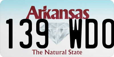 AR license plate 139WDO