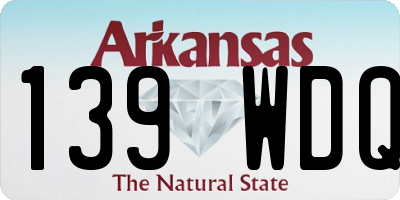 AR license plate 139WDQ