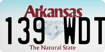 AR license plate 139WDT