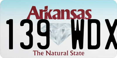 AR license plate 139WDX