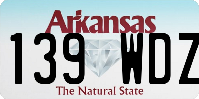 AR license plate 139WDZ