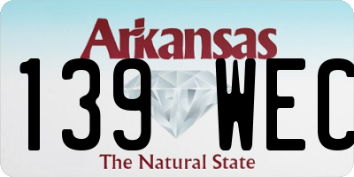 AR license plate 139WEC