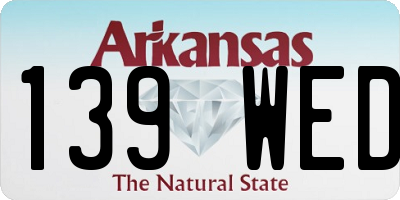 AR license plate 139WED
