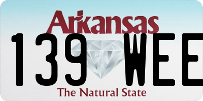AR license plate 139WEE