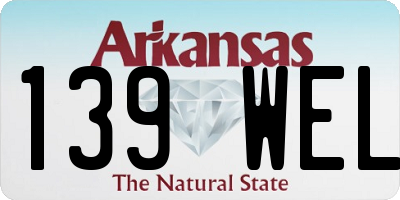 AR license plate 139WEL