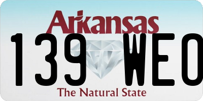 AR license plate 139WEO