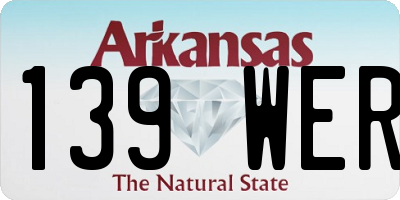 AR license plate 139WER