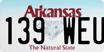 AR license plate 139WEU