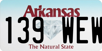AR license plate 139WEW