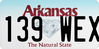AR license plate 139WEX