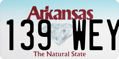 AR license plate 139WEY