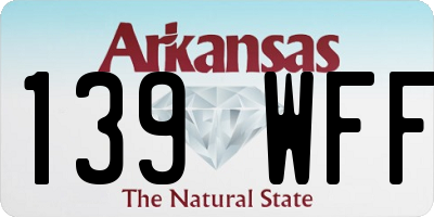 AR license plate 139WFF
