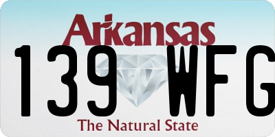 AR license plate 139WFG