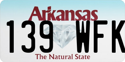 AR license plate 139WFK