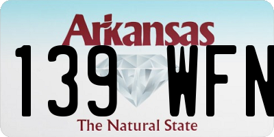 AR license plate 139WFN