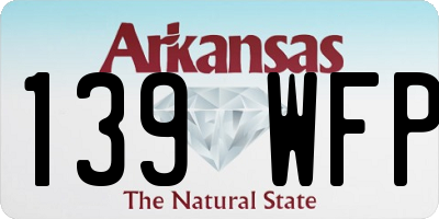 AR license plate 139WFP