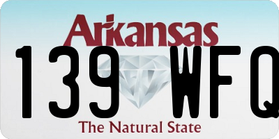AR license plate 139WFQ