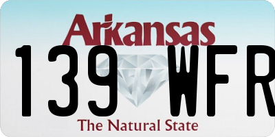 AR license plate 139WFR