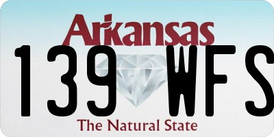 AR license plate 139WFS