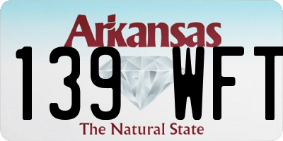AR license plate 139WFT