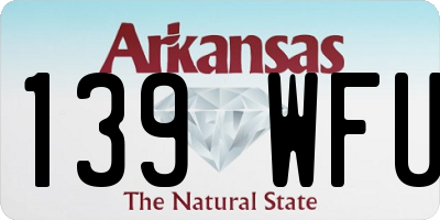 AR license plate 139WFU