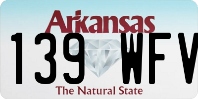 AR license plate 139WFV