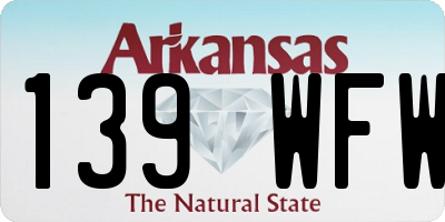 AR license plate 139WFW