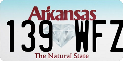 AR license plate 139WFZ