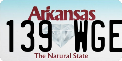 AR license plate 139WGE