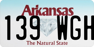 AR license plate 139WGH