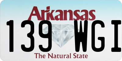 AR license plate 139WGI