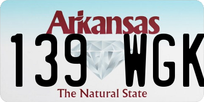 AR license plate 139WGK