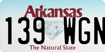 AR license plate 139WGN