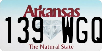 AR license plate 139WGQ