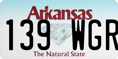 AR license plate 139WGR