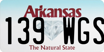 AR license plate 139WGS