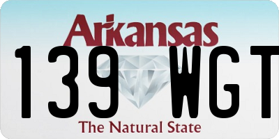 AR license plate 139WGT