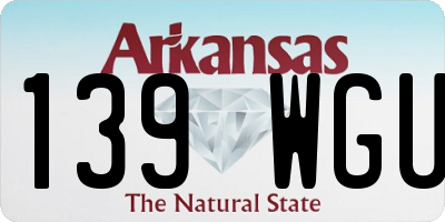 AR license plate 139WGU