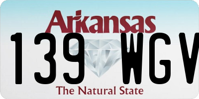 AR license plate 139WGV
