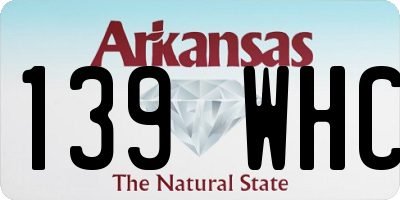 AR license plate 139WHC
