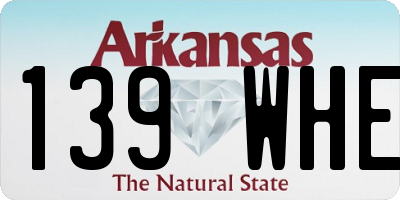 AR license plate 139WHE