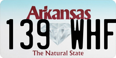 AR license plate 139WHF