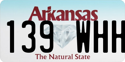 AR license plate 139WHH
