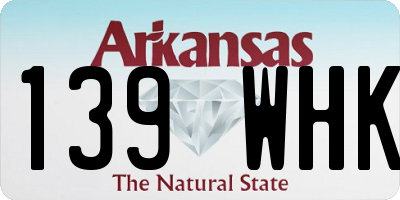 AR license plate 139WHK