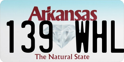 AR license plate 139WHL