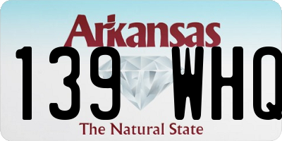 AR license plate 139WHQ